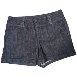 One Song Dark Wash Denim Cuffed Shorts Womens Size 14 Casual loose fit(Q)